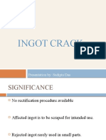 Ingot Crack: Presentation By: Sudipta Das