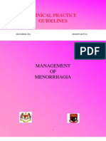 CPG Malaysia - Management of Menorrhagia