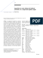 Effects of Alumina Nanoparticles in Waste Chicken Fat Biodiesel On The Operating Characteristics of A Compressio