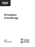 01.procédure Archivage V3 7