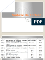 Fortran - Sintaxe