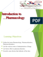 Introduction To Pharmacology Introduction To Pharmacology