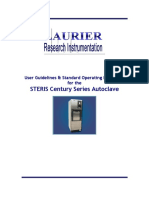 STERIS Century Series Autoclave: User Guidelines & Standard Operating Procedure For The