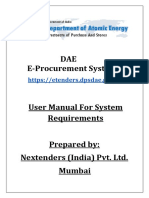 System Requirement Manual