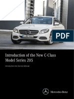 Introduction of The New C-Class Model Series 205: Introduction Into Service Manual