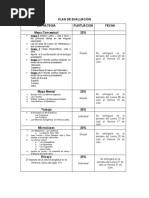 Plan de Evaluacion de La Materia Historia Eclesiástica Ii