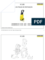 Lista de Peças de Reposição: LAVADORA A.P. K 3.83 - 127V - 1.994-155.0 LAVADORA A.P. K 3.83 - 220V - 1.994-154.0