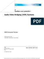 A Udio Video Bridging (AVB) Systems: IEEE Standard For Local and Metropolitan Area Networks