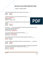 JWT MCQS Current Affairs Compiled by Anon 151