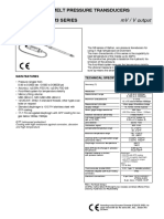 Melt Pressure Transducers M3 Series: MV / V Output