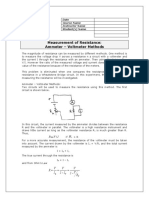 Measurement of Resistance: Ammeter - Voltmeter Methods: Date Course Name Instructor Name Student(s) Name