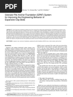 2004 Granular Pile Anchor Foundation (GPAF) System For Improving The Engineering Behavior of Expansive Clay Beds