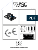 Leroy Somer AVR R220 en PDF