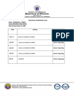 Individual Workweek Plan: Name: Flordeliza L. Tungul School:Becuran High School Date Covered: July 27-31, 2020