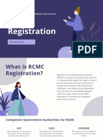 RCMC Registration: Registration-Cum-Membership Certificate