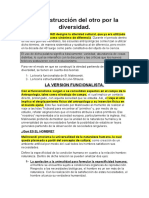 La Construcción Del Otro Por La Diversidad