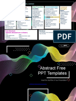 Abstract Wave Lines PowerPoint Templates