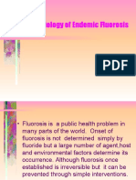 Epidemiology of Endemic Fluorosis