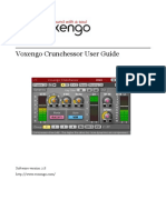 Voxengo Crunchessor User Guide: Software Version 2.8