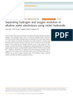 Separating Hydrogen and Oxygen Evolution in Alkaline Water Electrolysis Using Nickel Hydroxide