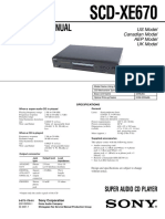 Service Manual: SCD-XE670