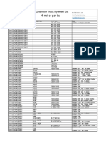 Truck Flywheel List 