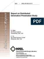 Report On Distributed Generation Penetration Study: N. Miller