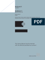 Beosound 5 Beomaster 5: This Service Manual Must Be Returned With The Defective Parts/Back-Up Suitcase !