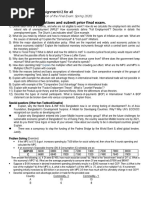 Solve The Below Questions and Submit Prior Final Exam.: ECO 502: Individual Assignment#2 For All