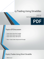 Expiry Trading Using Straddles