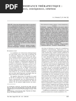 Non-Observance Thérapeutique: Causes, Conséquences, Solutions