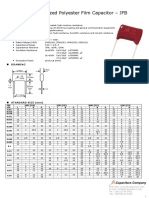 Metallized Polyester Film Capacitor - JFB: Features