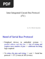 Inter Integrated Circuit Bus Protocol (I C) : By: Dr. Mitesh Limachia