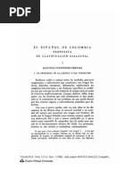 El Español de Colombia Propuesta de Clasificación Dialectal