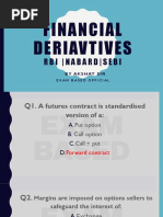 Important MCQs of Financial Derivatives