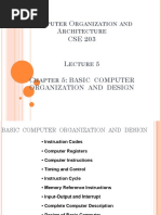 Lecture 5 - Chapter 5 - BASIC COMPUTER ORGANIZATION AND DESIGN - Updated