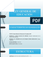 Estructura de La Ley General de Educacion