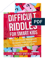 Difficult Riddles For Smart Kids 300 Dif PDF