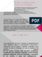 Evolucion de La Legislacion Ambiental en Colombia