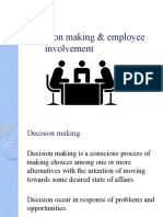 Decision Making & Employee Involvement