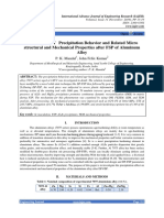 Investigation of Precipitation Behavior and Related Micro Structural and Mechanical Properties After FSP of Aluminum Alloy