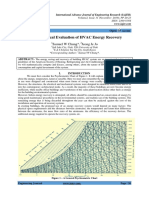 A Mathematical Evaluation of HVAC Energy Recovery: Samuel W Chung, Jeong Je Jo