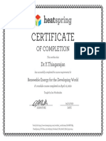 Certificate of Completion