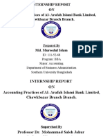 Accounting Practices of Al - Arafah Islami Bank Limited, Chawkbazar Branch Branch