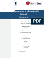 S4 - T4.1 - Cuadro Resumen de La Administración Colonial - Historia - MN