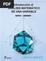 Robert G. Bartle - Donald R. Sherbert - Introducción Al Análisis Matemático de Una variable-Limusa-Wiley (2010) PDF