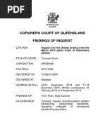 Coroners Court of Queensland Findings of Inquest