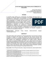 As Contribuicoes Da Educacao Fisica Escolar Na Formacao Do Educando