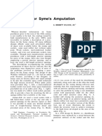 Prosthesis For Symes Amputation