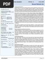 Rossari Biotech LTD.: Retail Research